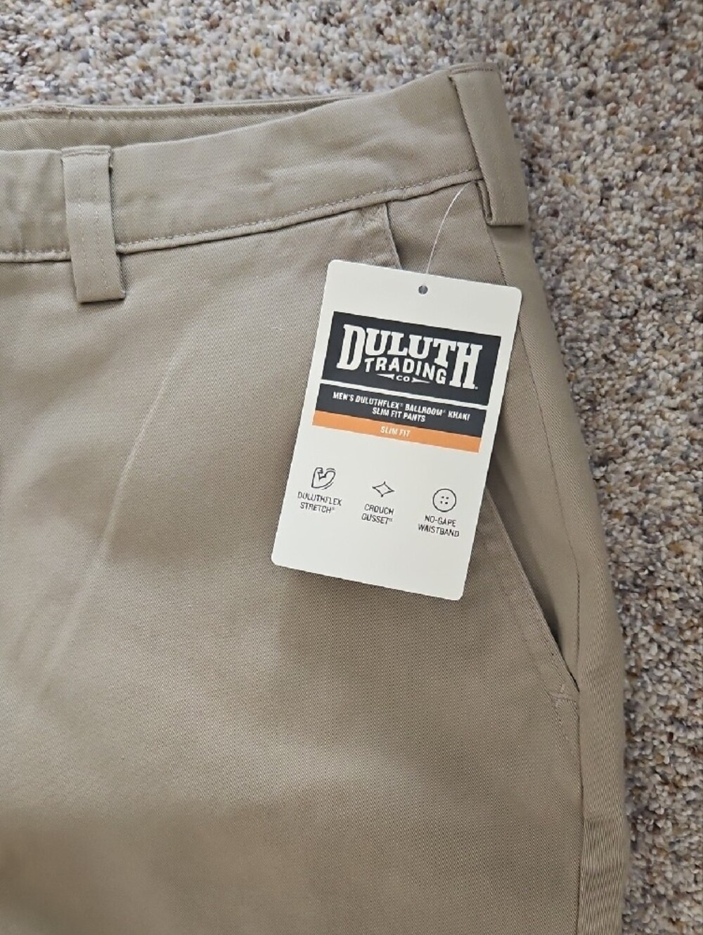 Duluth Trading Co Khaki Straight-Leg Chinos - Picture 2 of 4